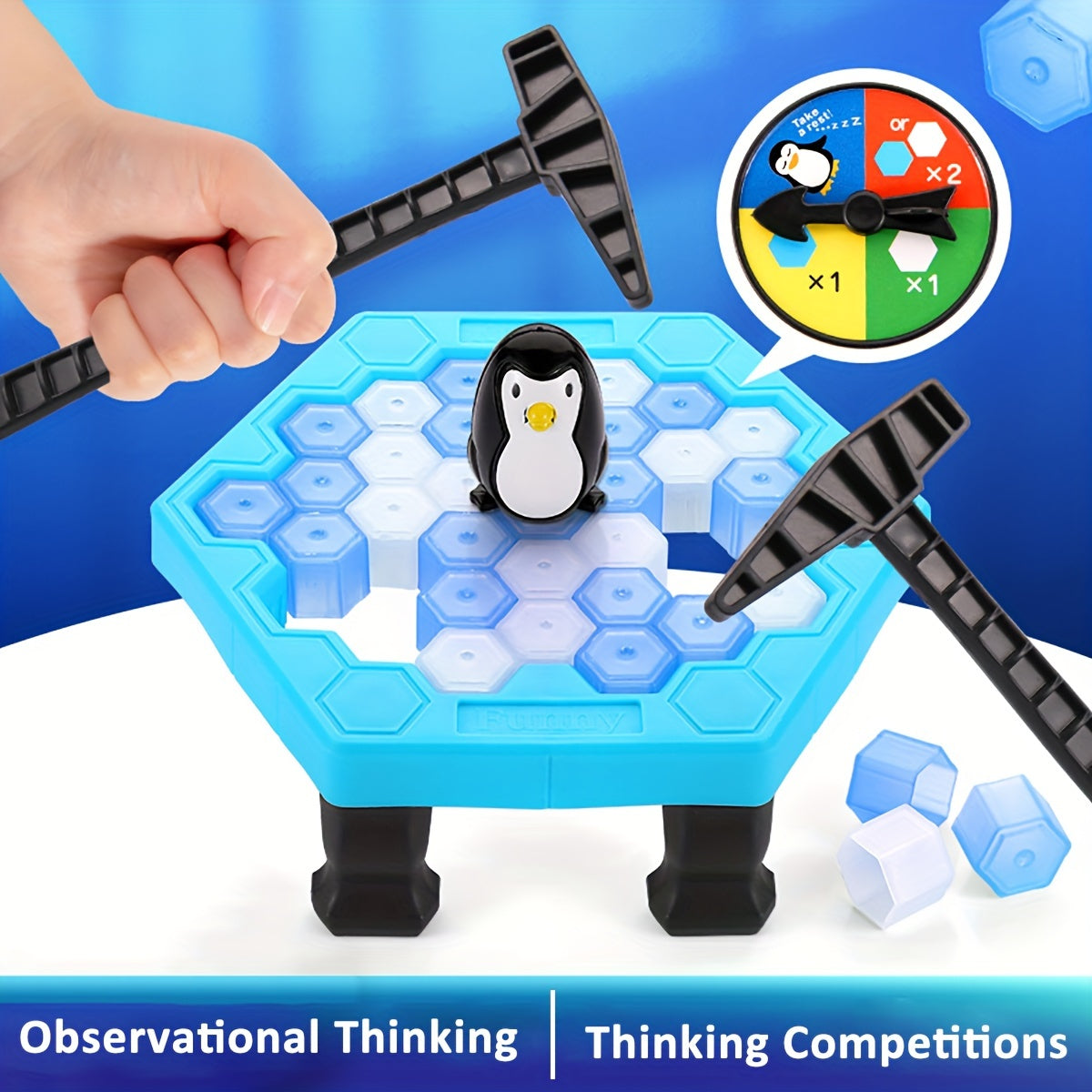 Educational Family Board Game for Kids Ages 3 Plus Penguin Rescue Plastic Durable Non-Toxic