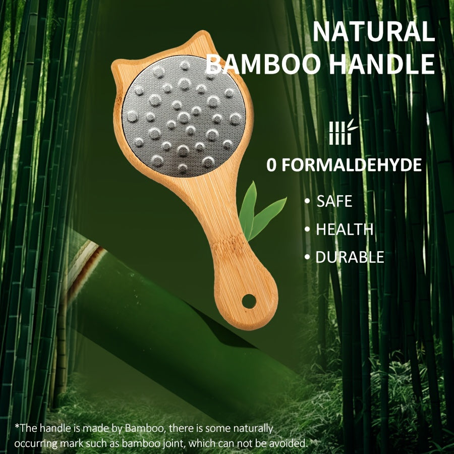 Lima de pies de doble cara con mango de bambú para eliminar callos y cuidado de pies 1 o 2 piezas