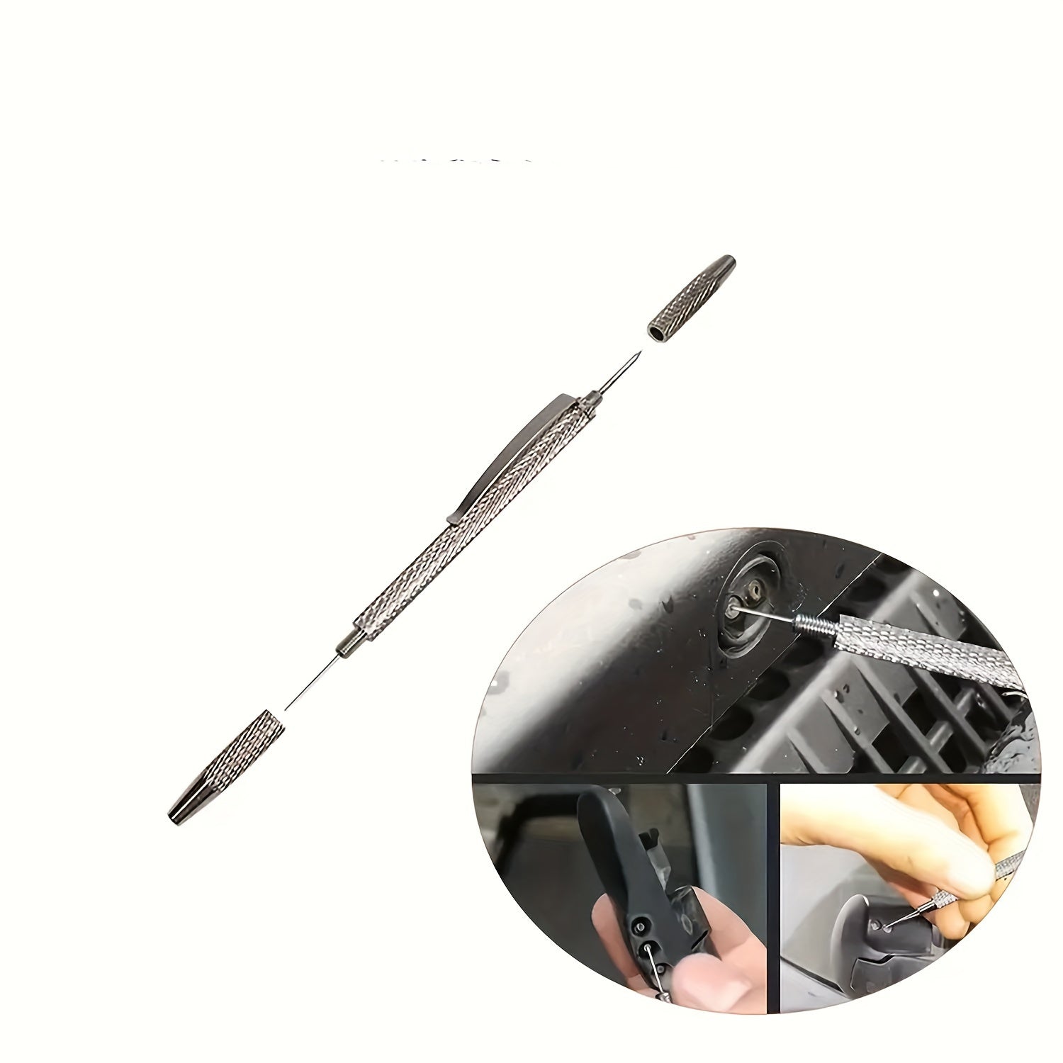 Portable Windshield Washer Nozzle Adjustment Tool, Durable 2-in-1 Cleaner