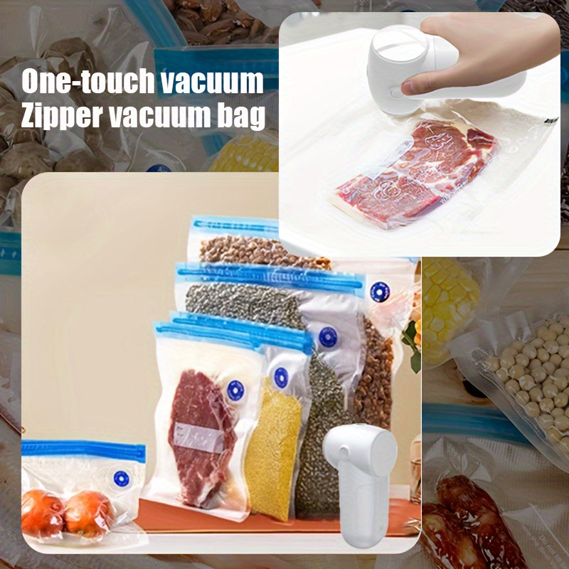 Полностью автоматическая 3-в-1 портативная вакуумная упаковочная машина с зарядкой через USB для хранения продуктов