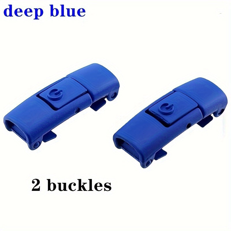 Uniseks metall No-Tie Lazy shoelace buckles turli ranglar, oson bir tugma bilan
