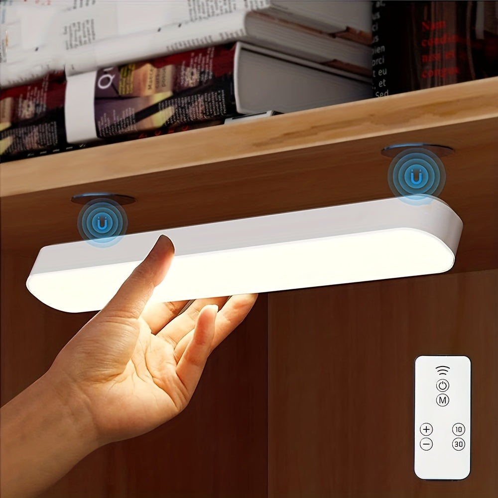 Luz LED regulable para debajo de los armarios con sensor táctil, control remoto y montaje magnético