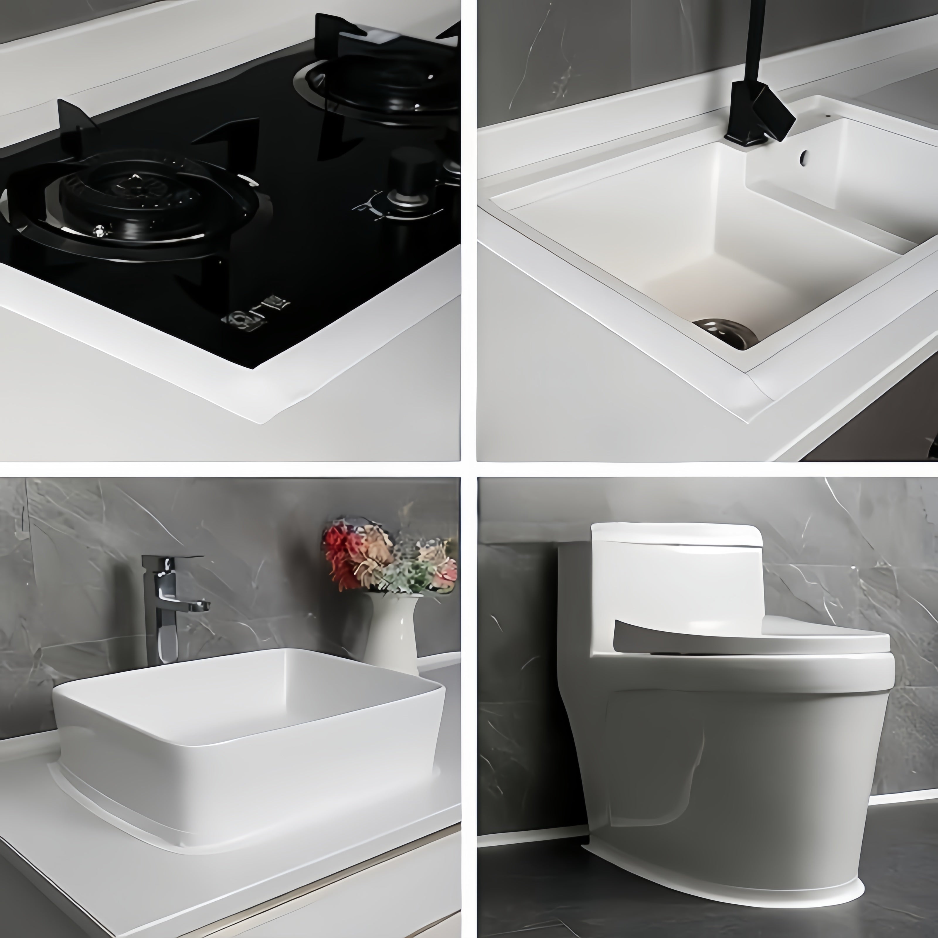 Водонепроницаемая самоклеящаяся защита края туалета для защиты от брызг мочи. Прочный 5-метровый полоска с универсальной посадкой.