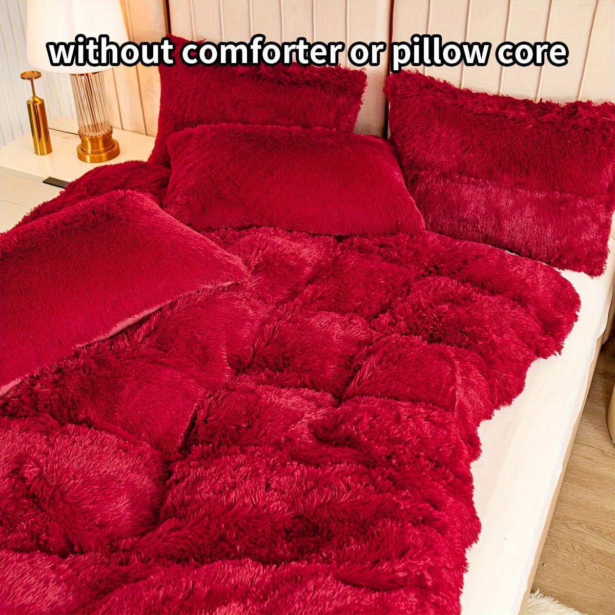 Set of 3 Pink Polyester Bedding Pieces for All Seasons Bedroom Decor