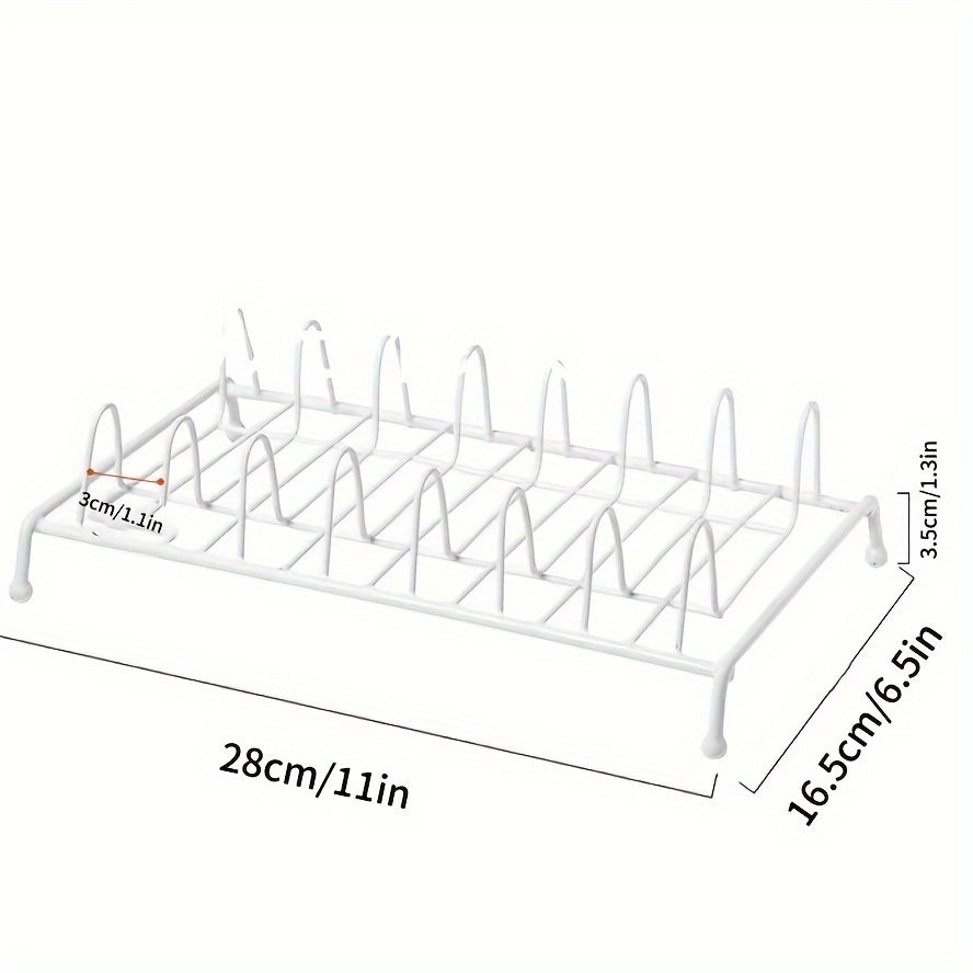 Стойка для посуды из нержавеющей стали для столешницы с большой вместимостью, компактный дизайн для организации и хранения на кухне, идеально подходит для использования на кухонной столешнице, в шкафу и на полке, необходимый кухонный аксессуар