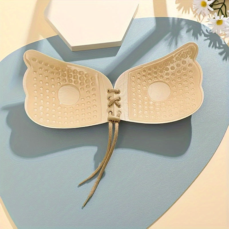 Durable Lace-Up Nipple Covers Invisible Backless Breast Pasties for Women