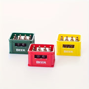 Retro 3D Beer Basket Bottle Opener Magnet for Soda and Beer Cans