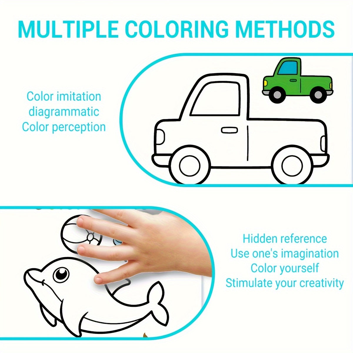 10-Piece Kids DIY Coloring Book Set for Ages 4 and Up