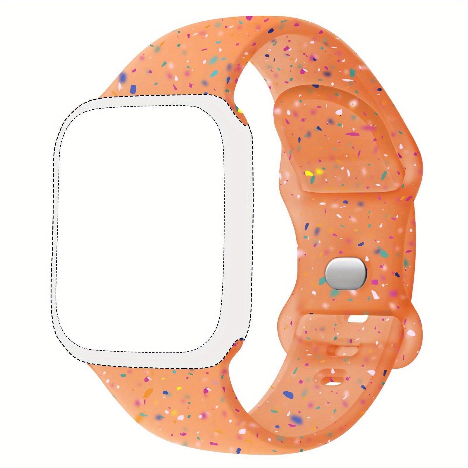 Silicone Sports Watch Band for Men Women Waterproof Compatible with 38mm 49mm Smartwatch