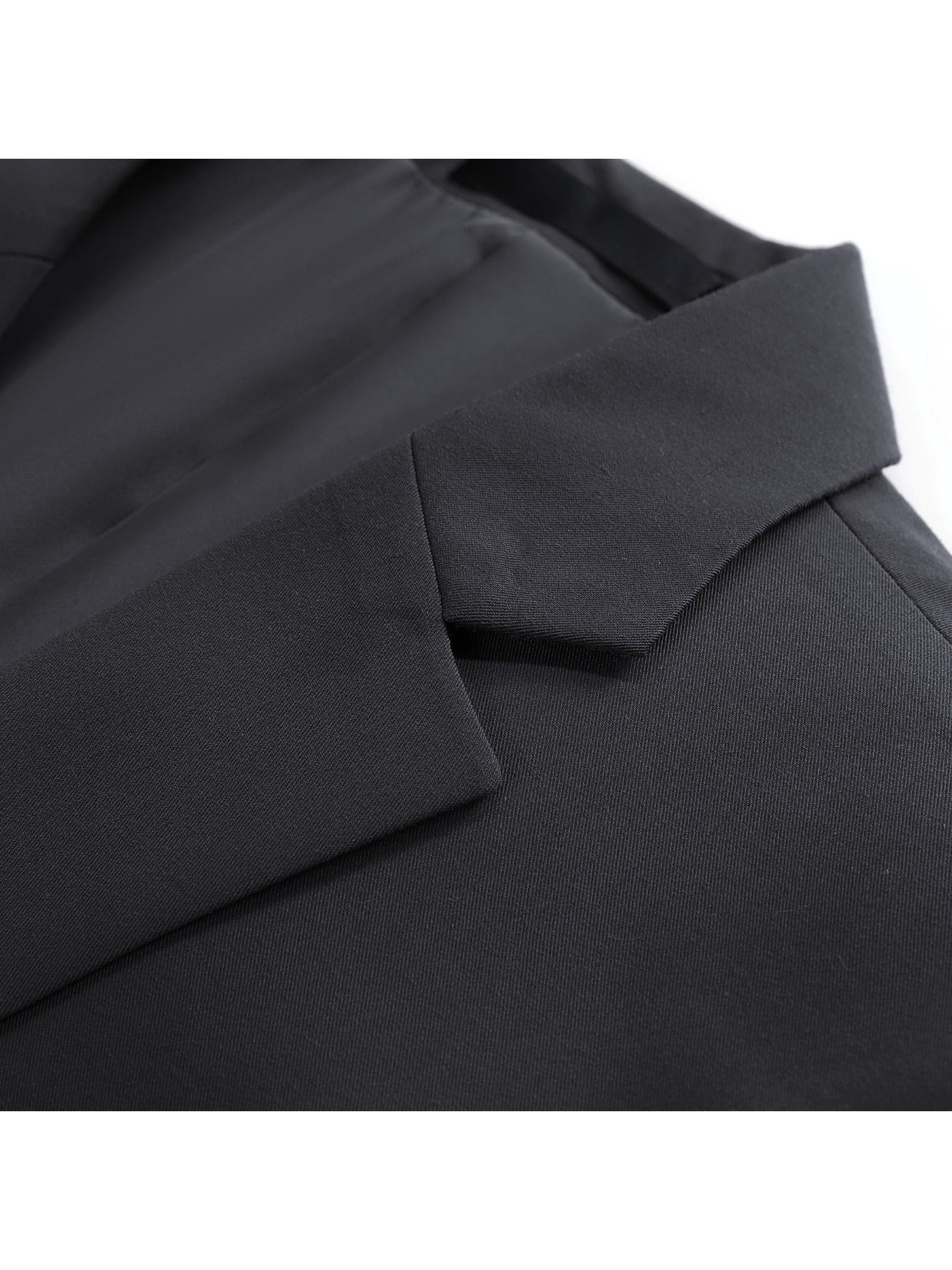 Conjunto de traje de negocios para hombre con bufanda gratis, color sólido, poliéster, para todas las estaciones