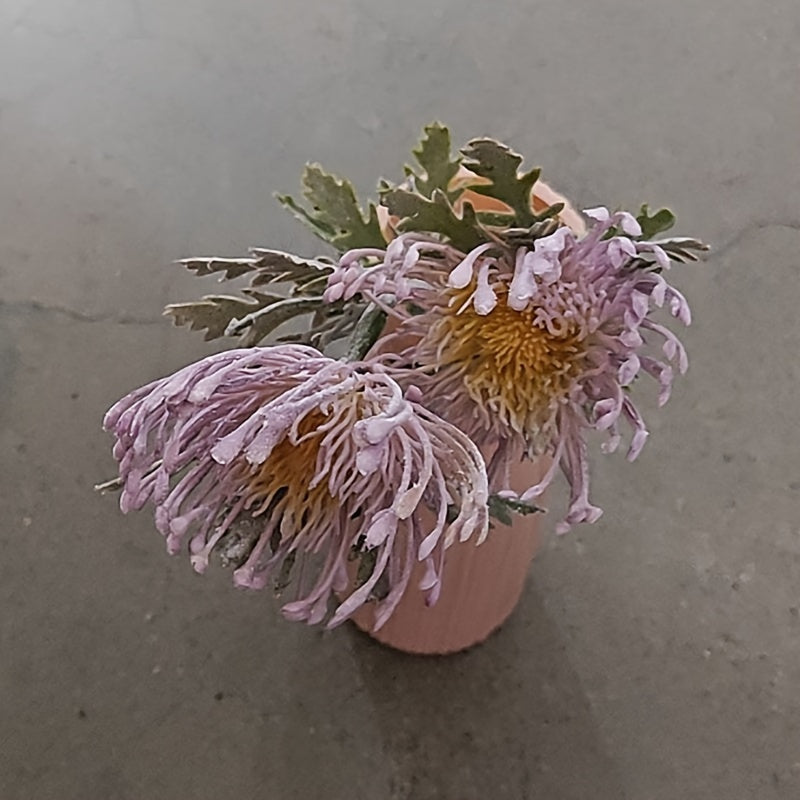 Artificial Plant with Short Branch and Crab Claw 2 Heads for Home Decor Weddings Engagements