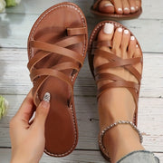 Women's Flat Sandals Beach Slippers Summer Large Size