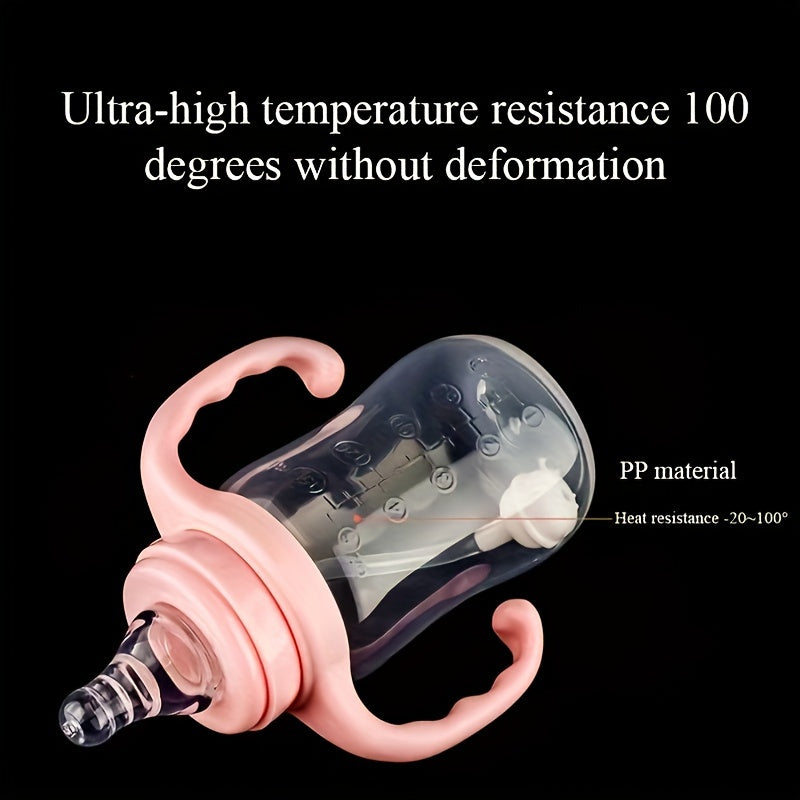 Botella de agua resistente al calor y libre de BPA con asa para un agarre fácil