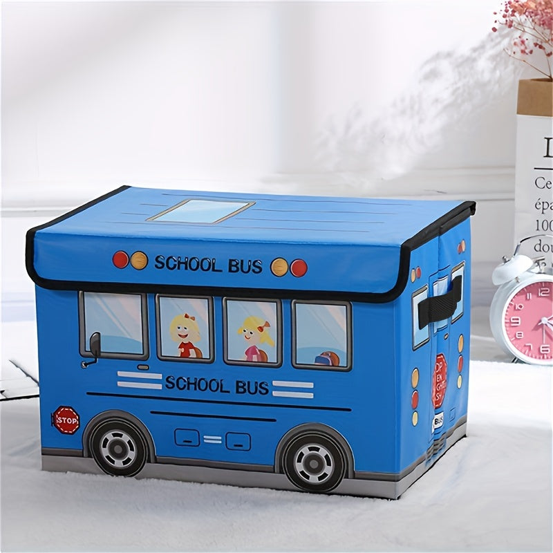 Cartoon Car Storage Box Foldable Waterproof Moisture-Proof for Office Dorm Home Organization
