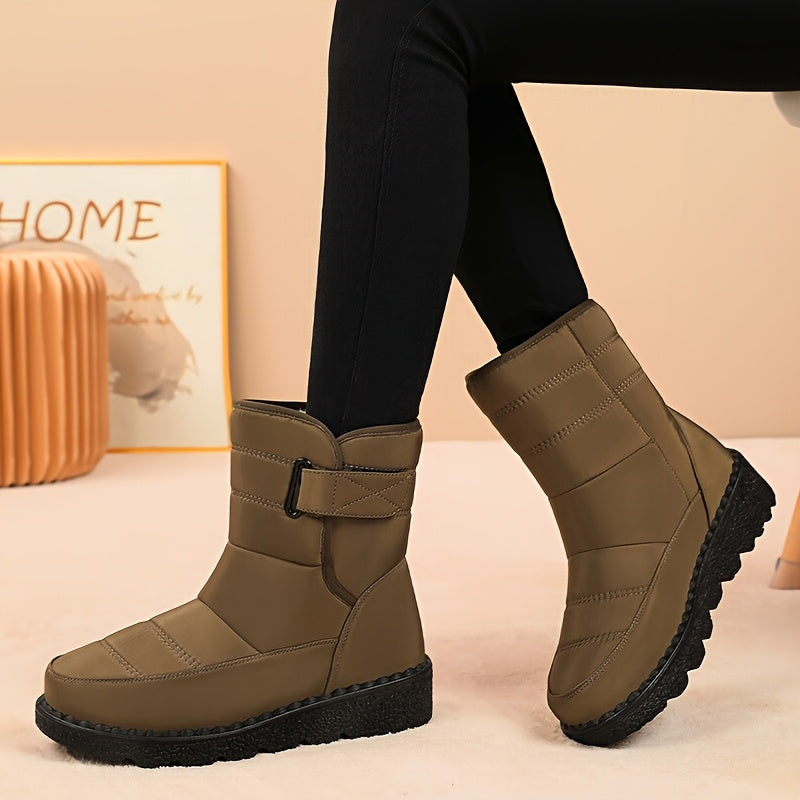 Women's Winter Snow Boots Waterproof Plush Lining Non-Slip Sole