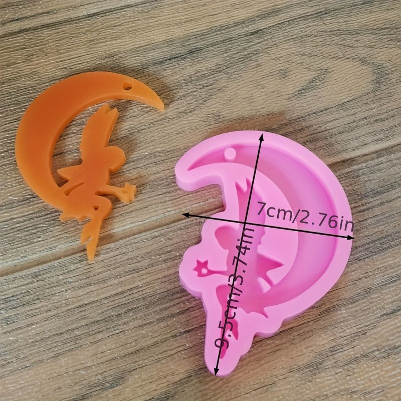 Silicone Mold Moon Fairy Angel Cat Paw for Resin Jewelry and Crafts