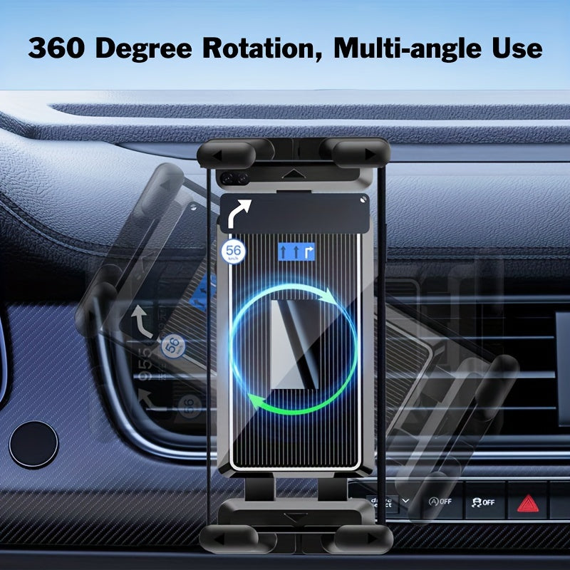 Soporte universal para teléfono y tableta para ventilación de coche, duradero, de ABS, ajustable y giratorio
