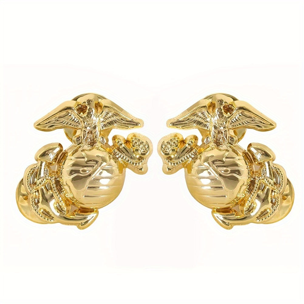 Stainless Steel Marine Corps Eagle Lapel Pin Brooch for Attire Jacket Purse 2.5cm