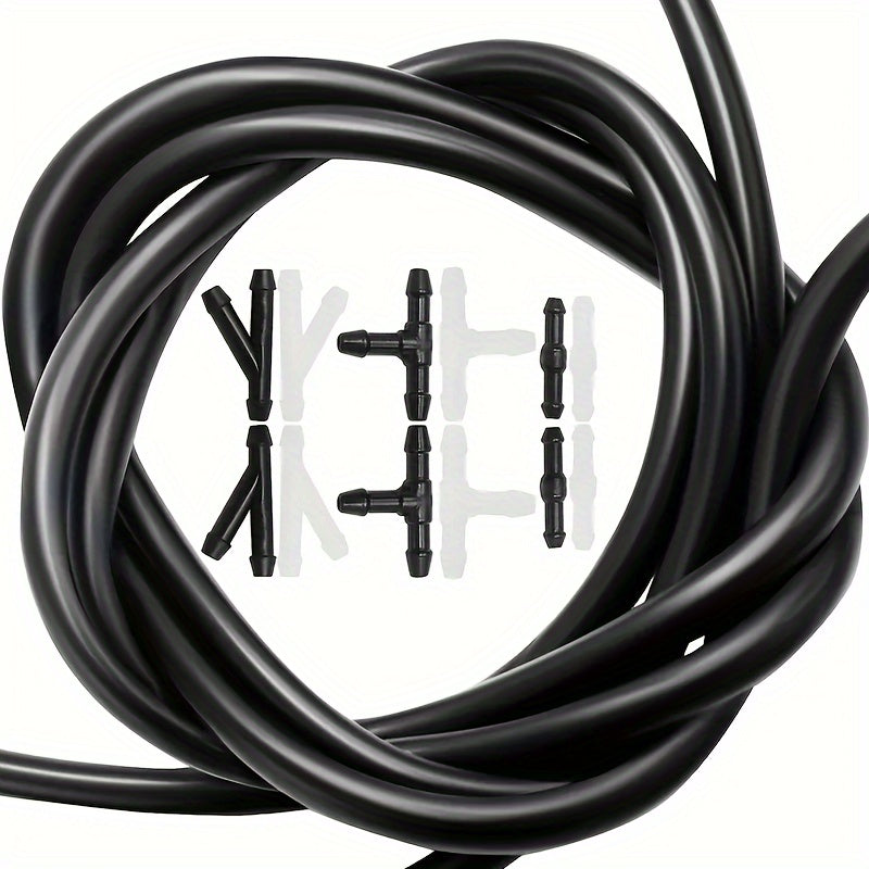 Универсальный комплект форсунок омывателя лобового стекла автомобиля, прочная шланг, несколько соединителей