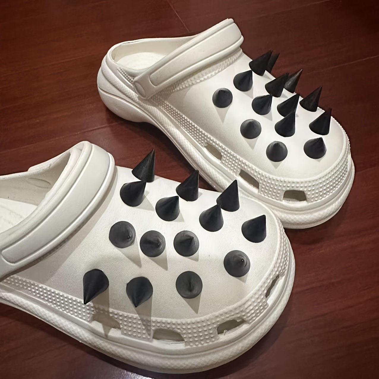 10pcs Punk Style Shoe Charms Set PVC Decorations for Boots Jewelry Watches