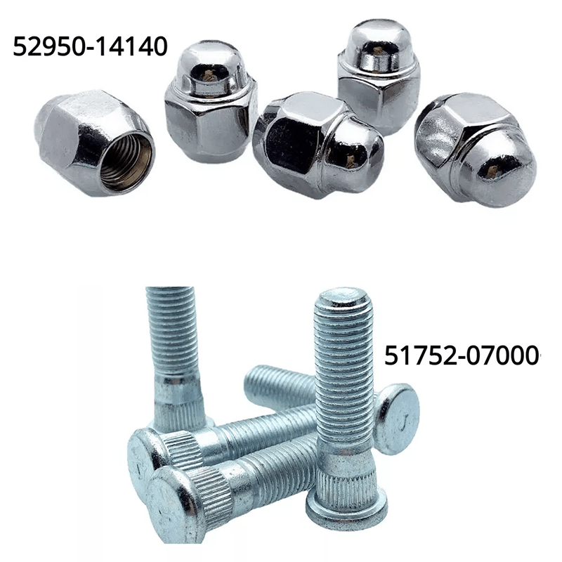 Car Steel Wheel Hub Bolts and Nuts Replacement Parts for Vehicles