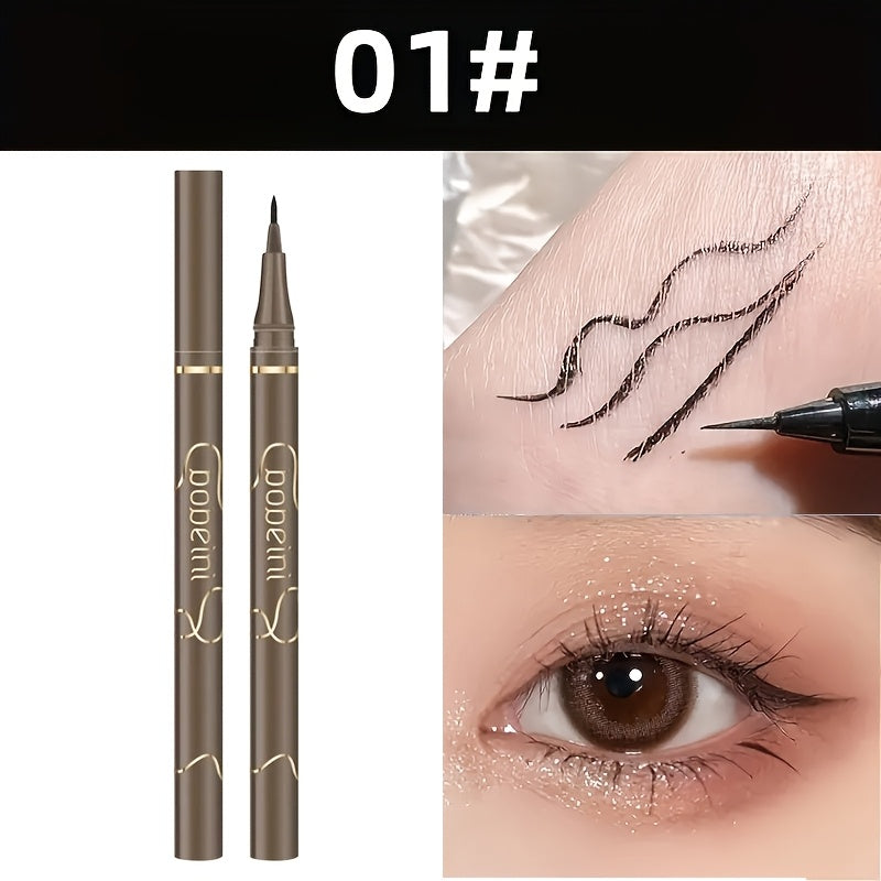 Women's Waterproof Liquid Eyeliner Pen Fine Tip Black Long-Lasting