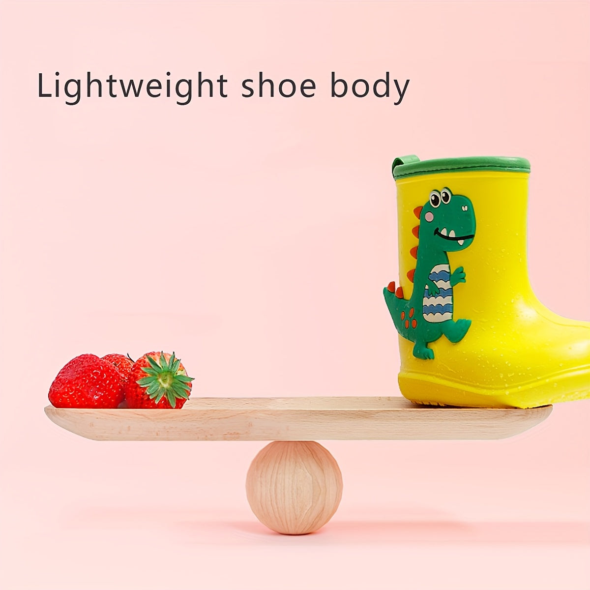 Kids Rain Boots Slip-Resistant Ankle Shoes Dinosaur Unicorn Casual All-Season