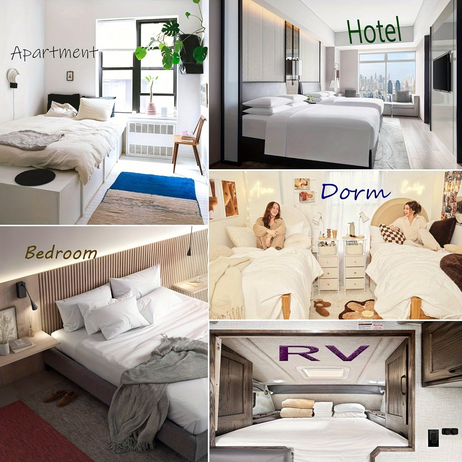 White Pillow Inserts for Christmas Decor, Soft, 16x16 Inches, Pack of 2