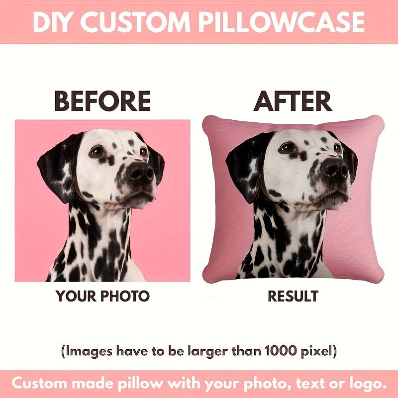 Personalized Photo Pillowcase 45.72 cm Single-Sided Custom Gift for Valentine's Day Weddings and Anniversaries
