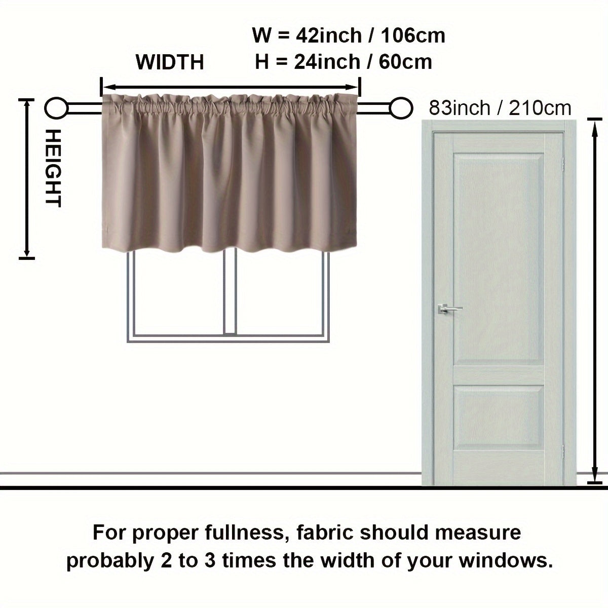 Blackout Heat Insulation Curtain Rod for Kitchen Living Room Bedroom Home Decor