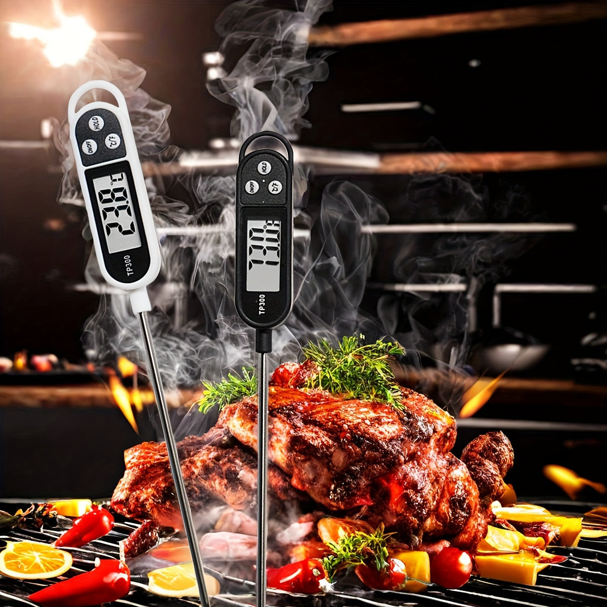 Digital Food Thermometer for Meat and BBQ Instant Read Cooking Thermometer