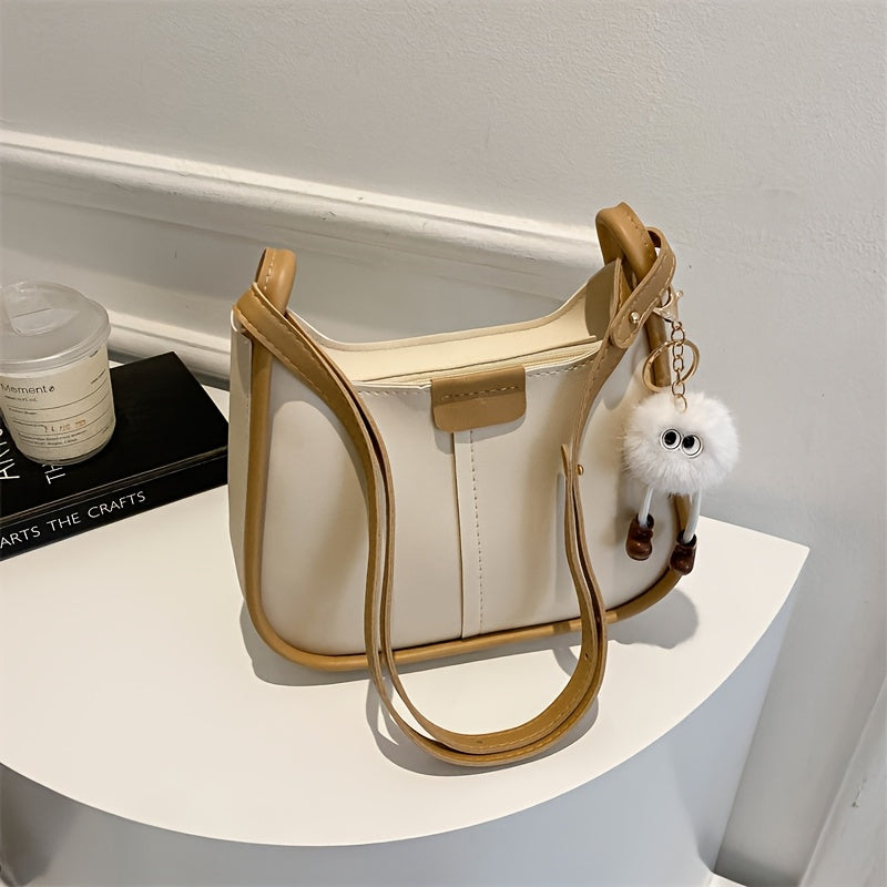 Ayollar uchun katta to'plam sumkasi, fermuar yopilishi bilan, ish yoki yo'l harakati uchun ideal, qahva, qora yoki oq ranglarda mavjud.