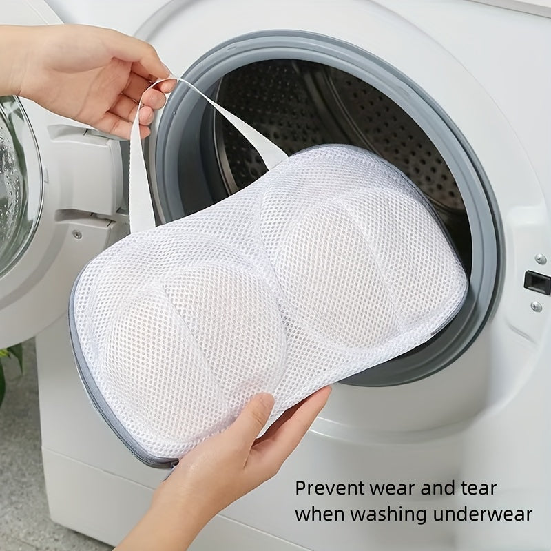 Mesh Bra Wash Bag with Handle Zipper for Lingerie Protection and Organization