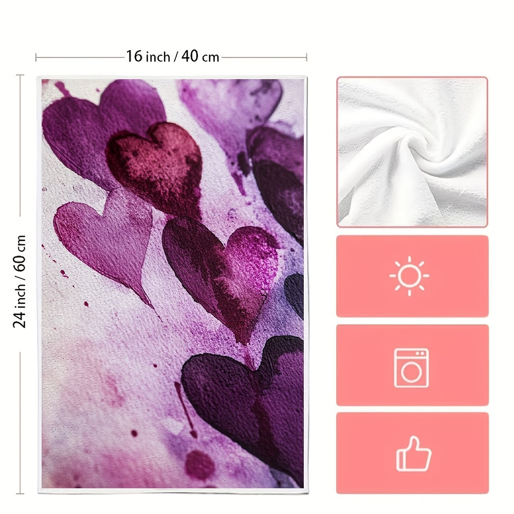 Purple Kitchen Towels Ultra-Soft Absorbent 40x60cm for Holiday Decor