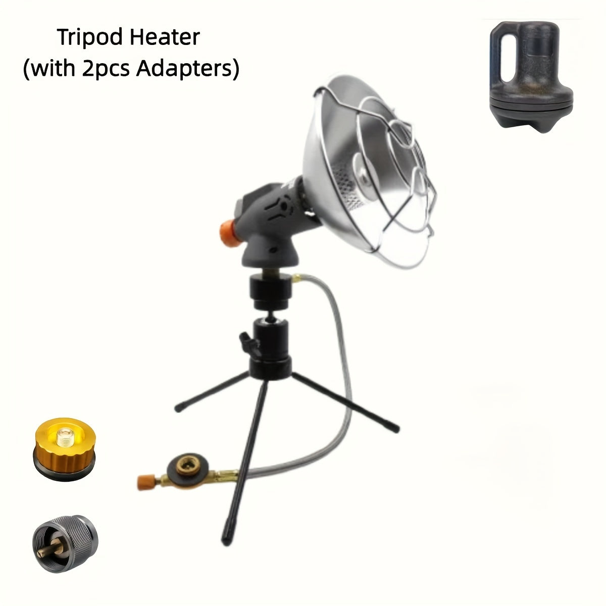 Портативный регулируемый газовый обогреватель для палаток, кемпинга, отдыха на природе, выживания, ABS