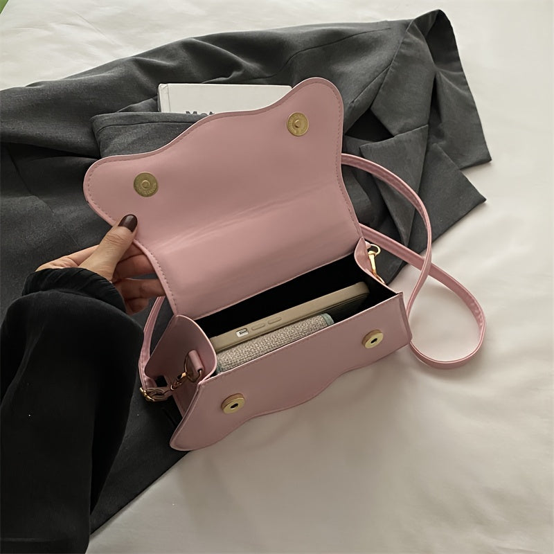 Women’s Small Square Crossbody Bag PU Summer 2024 Casual Trendy