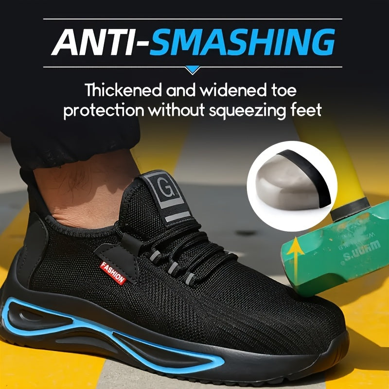 Lightweight Breathable Safety Shoes for Hiking Impact and Puncture Protection