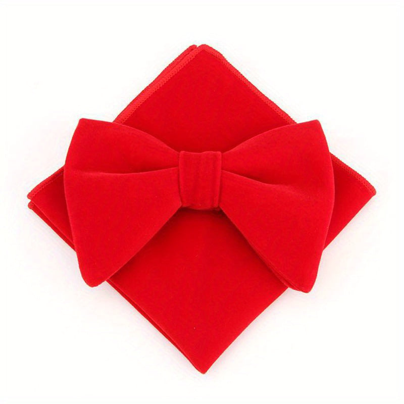Men's Bow Tie and Pocket Square Set for Weddings Parties and Gifts