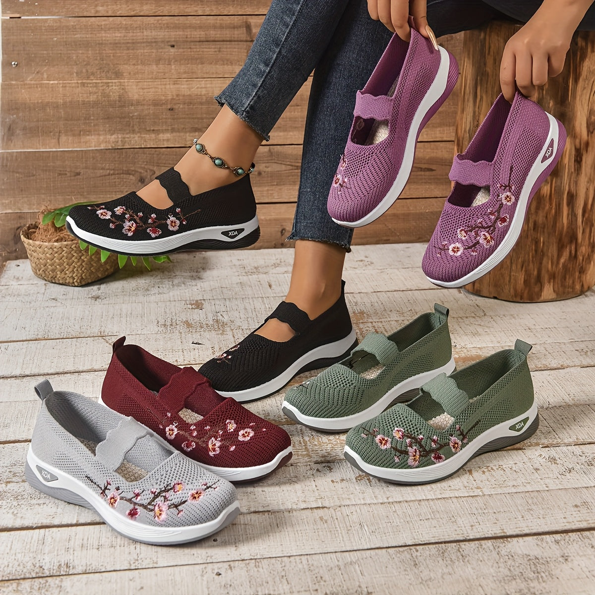 Women's Mesh Running Shoes Athletic Sneakers for Exercise and Casual Wear