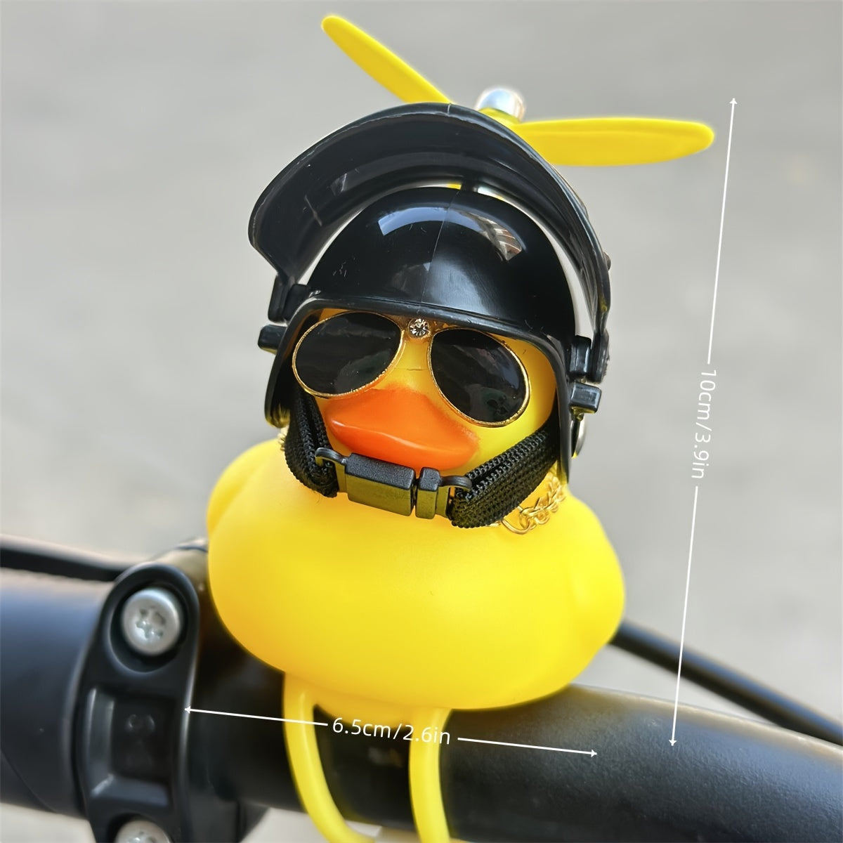 Motorcycle Bicycle Dashboard Decor PVC Windbreaking Duck Helmet Glasses