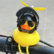 Motorcycle Bicycle Dashboard Decor PVC Windbreaking Duck Helmet Glasses
