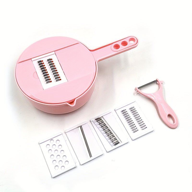 Handheld Vegetable Slicer with Julienne Peeler and Mandoline, ABS Material