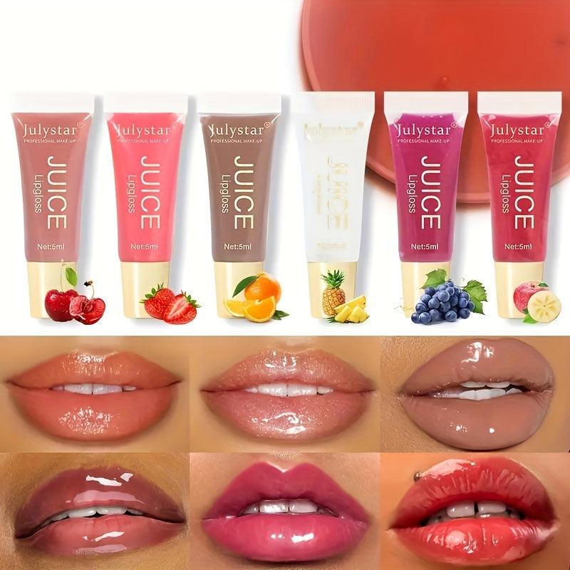 Women's Lip Oil Lip Gloss Moisturizing Dewy Lipstick Fruity Flavor