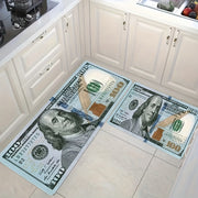 Washable Rectangle Area Rug with Bill Pattern, Creative Runner for Living Room and Holiday Decor