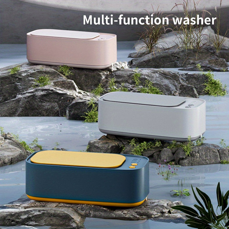 Портативный 360° глубокая очистка с аккумулятором и высокочастотной вибрацией для украшений, очков, протезов