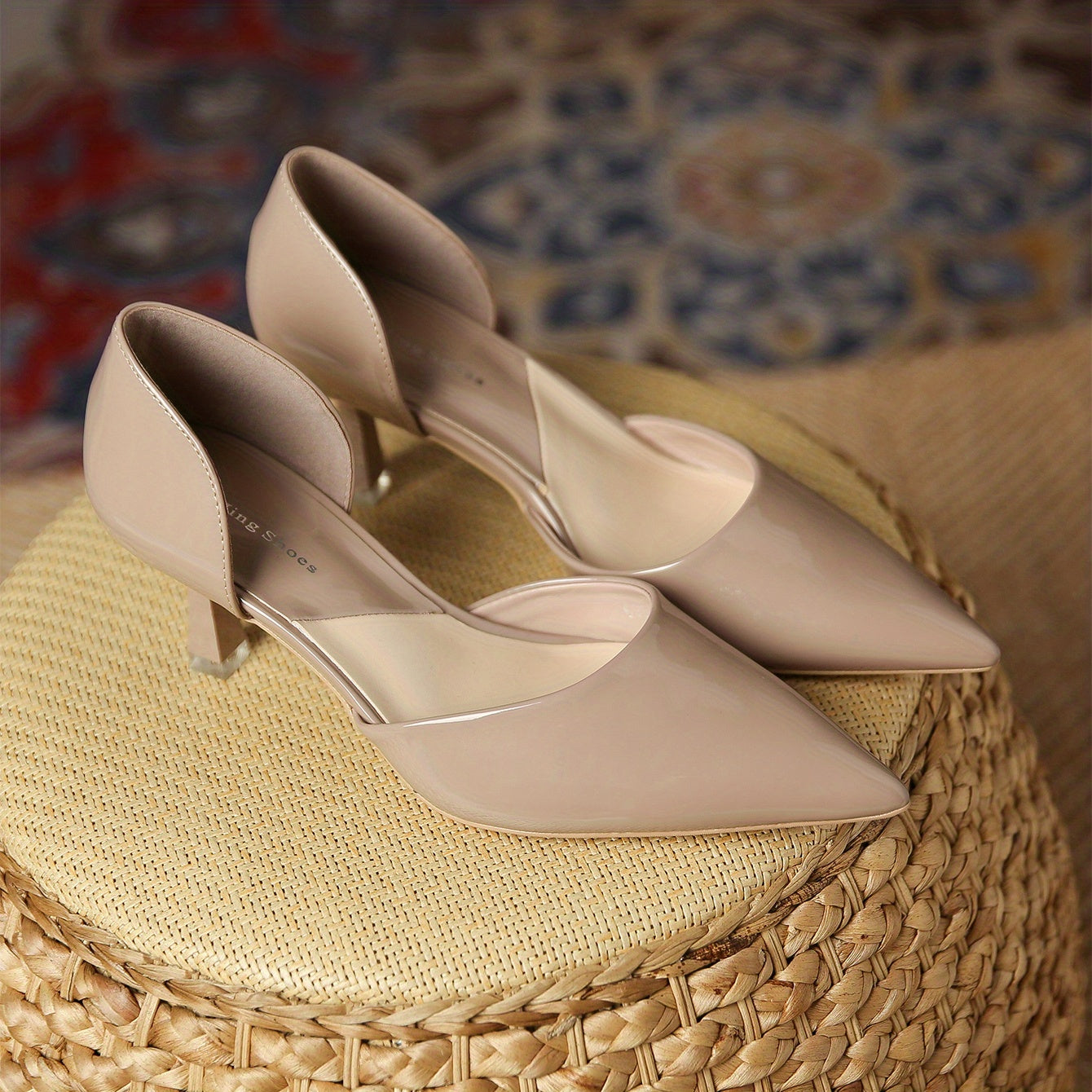 Women Black Pointed Toe Stiletto Pumps Elegant High Heels for Work