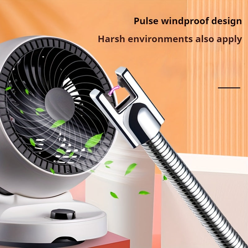 Rechargeable Electric Lighter Windproof Flameless Candle Barbecue Camping