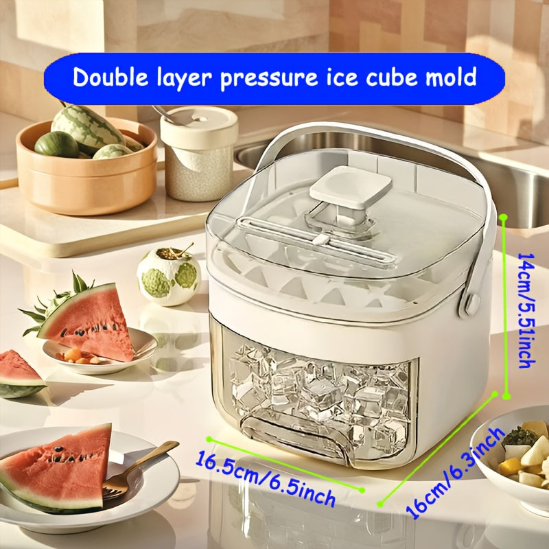 Home Ice Maker 50 Grid Portable Food Grade Plastic No Electricity Needed