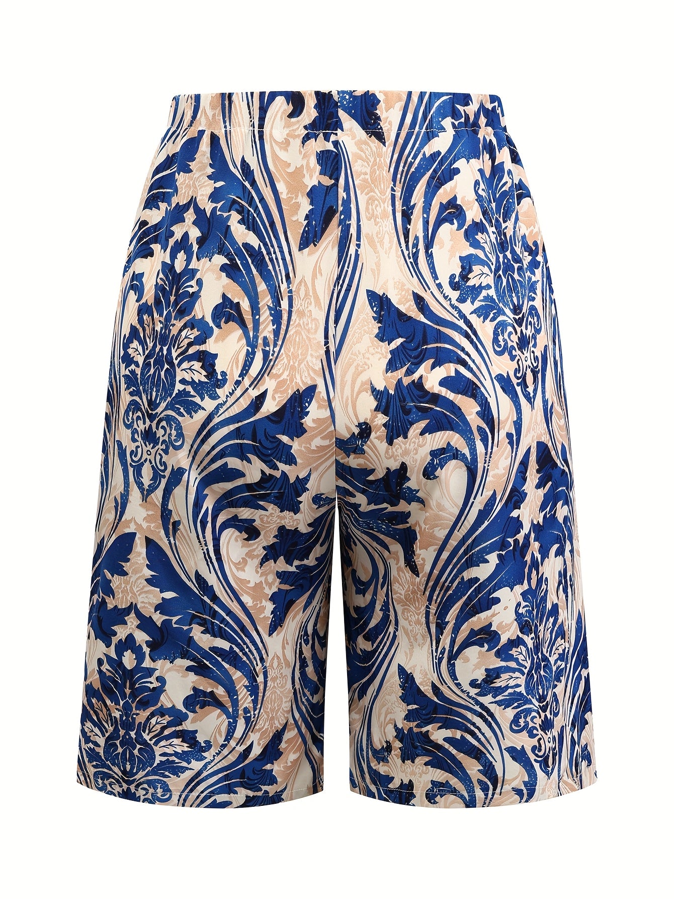 Брюки женские больших размеров с цветочным принтом, повседневные, легкие, дышащие, летняя одежда для отпуска