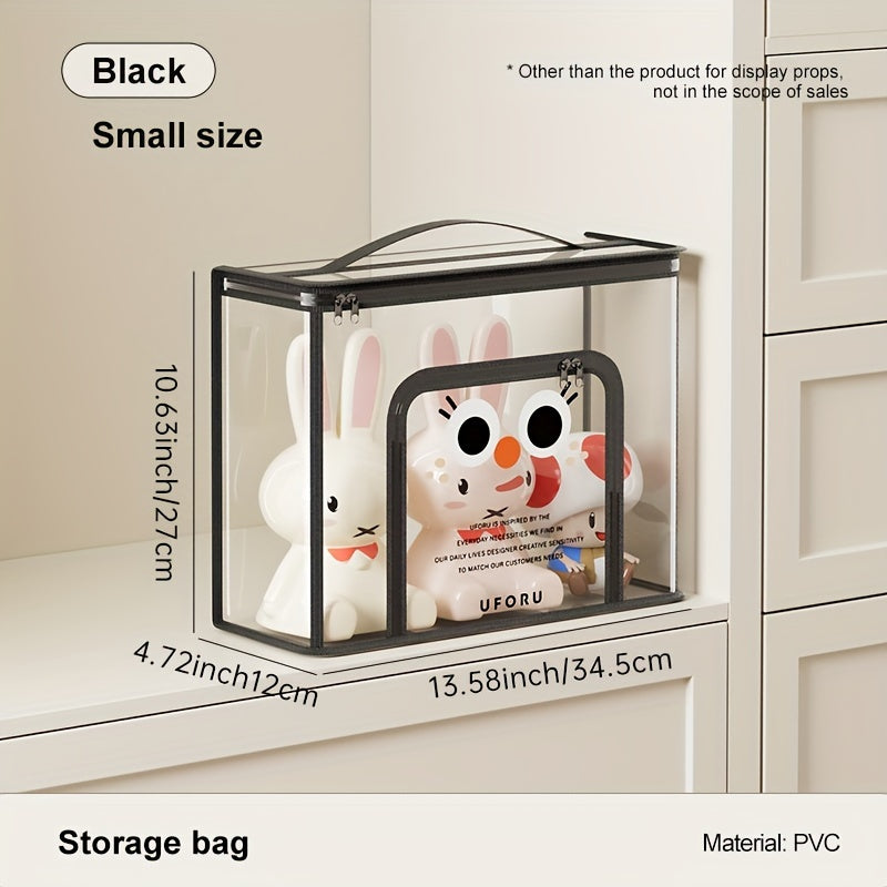 Large Capacity Toy Storage Basket with Lid PVC Organizer for Living Rooms Bedrooms Playrooms